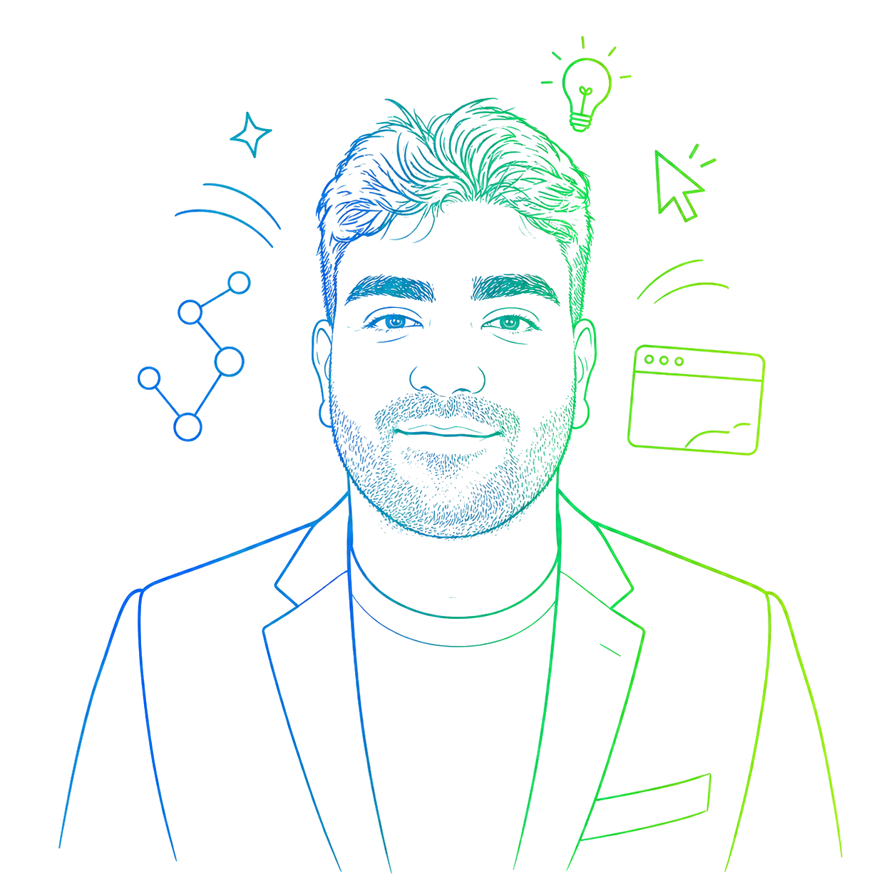 Caricatura di Francesco D'Aquino