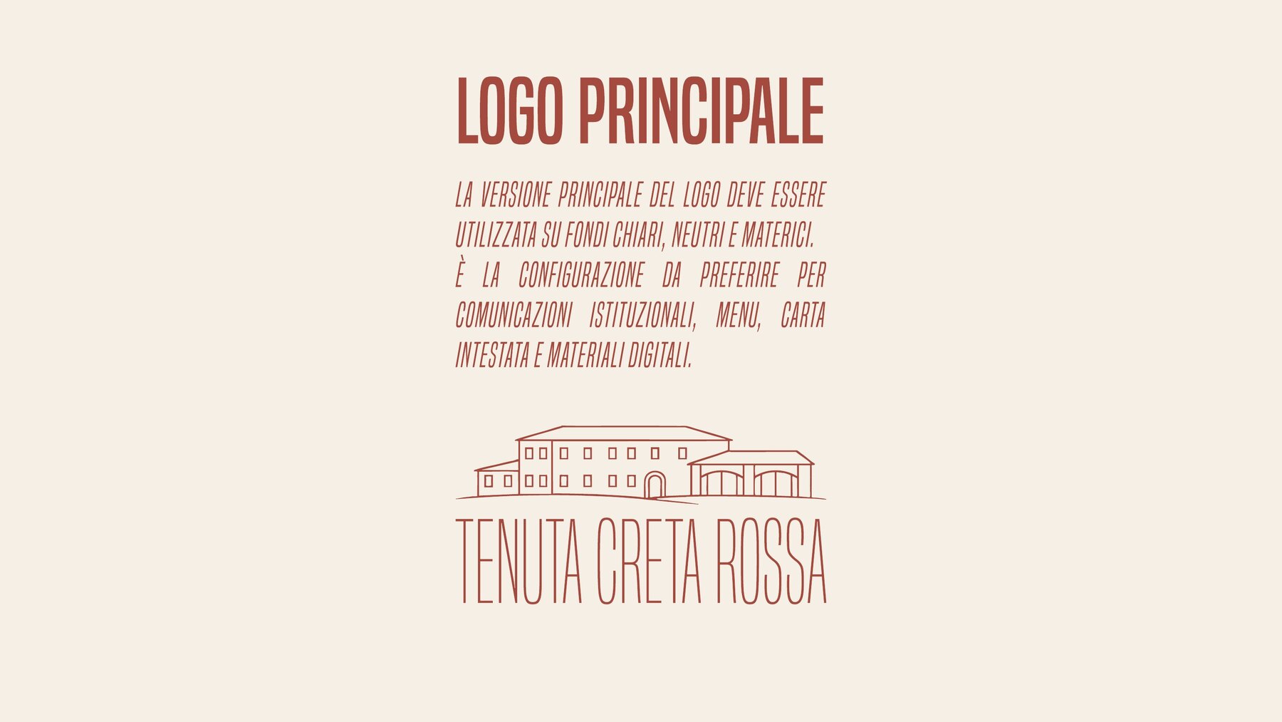 Brand identity Tenuta Creta Rossa